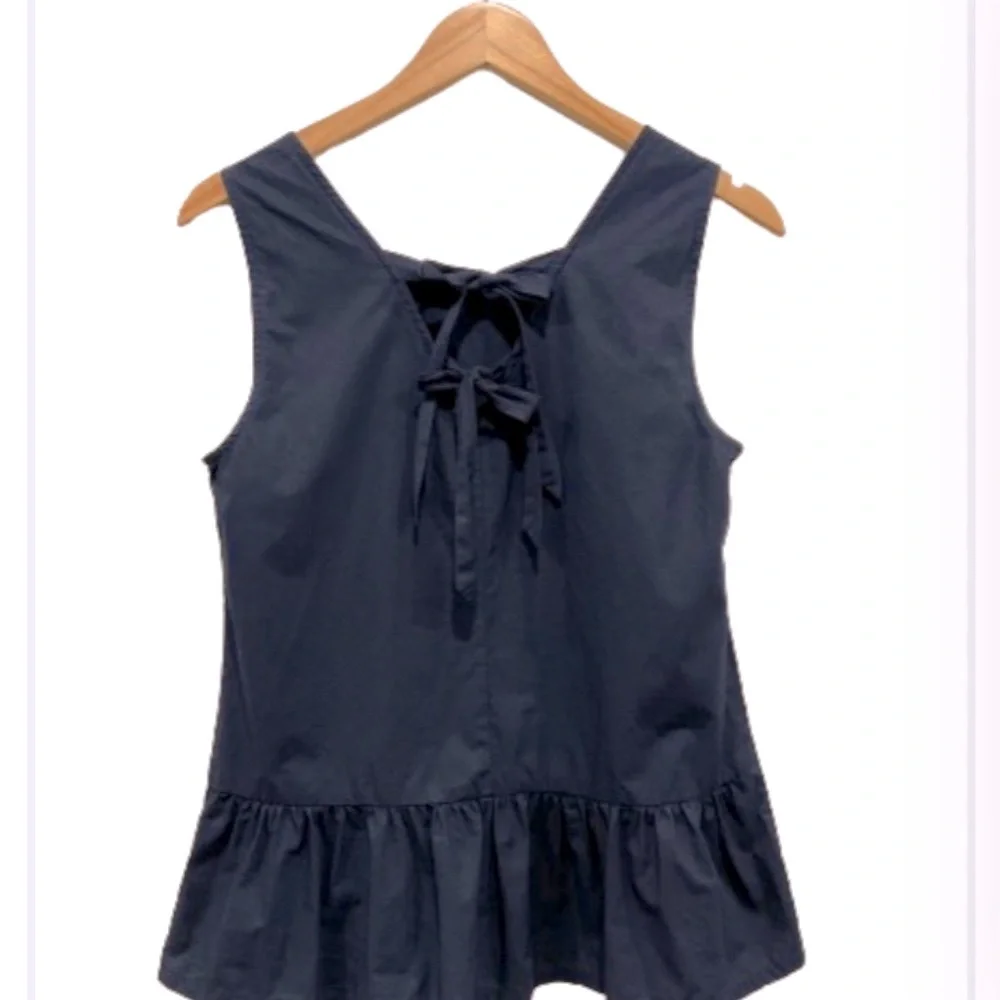 J Crew Navy Blue Sleeveless Top Size Extra Small
